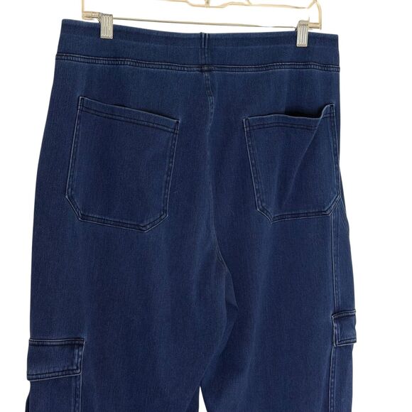 Halara Wide Leg Cargo Jeans Denim Pants Bundle of 2 Blue XL Petite - Picture 10 of 16